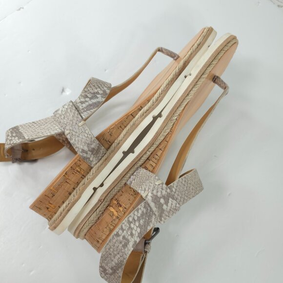 NWOB DOLCE VITA Myra GRAY Snake Print Sandals Women's Size 9 FAUX LEATHER NEW... - Picture 13 of 16